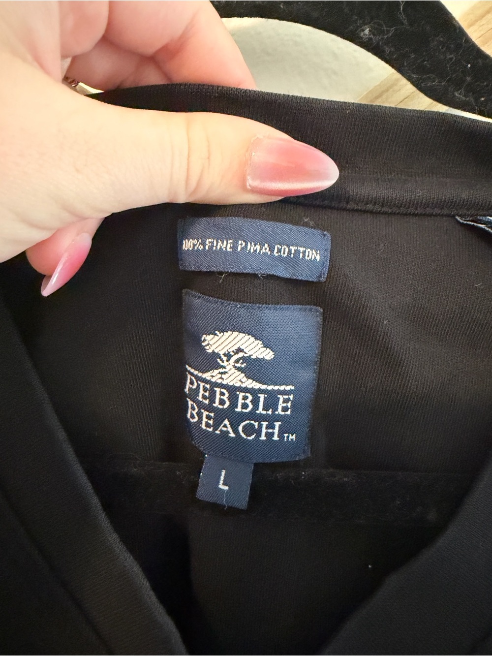 Pebble Beach V-Neck Golf Vest Large Black - Picture 2 of 5